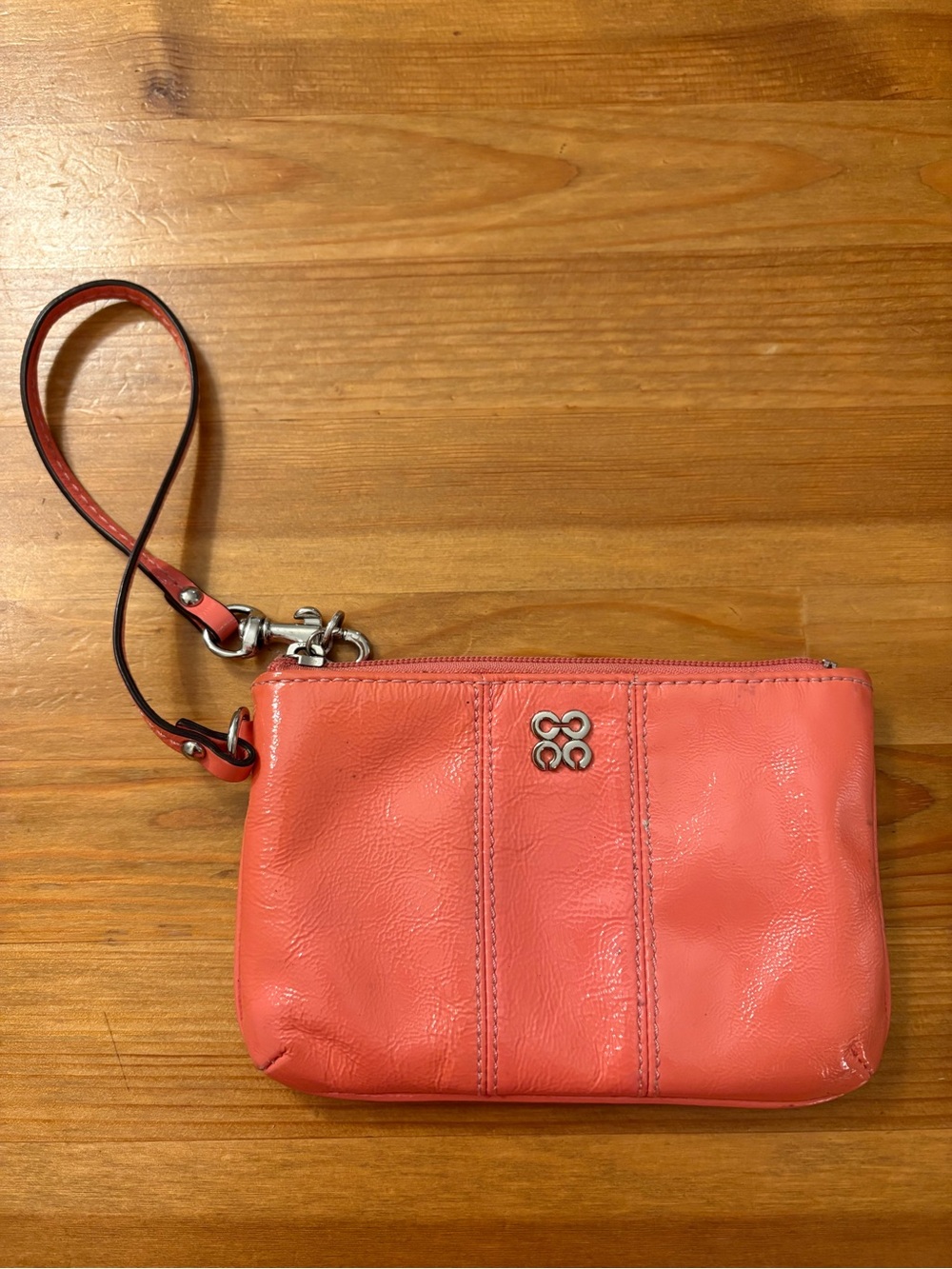 Coach Pink Patent Wristlet